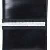 Portofele pentru pasaport, Ungaro, din piele neagra cu insert textil decorativ - Liscia ULP334