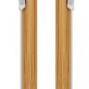 Pixuri promotionale din bambus cu accesorii metalice cromate - Sumatra MO7318